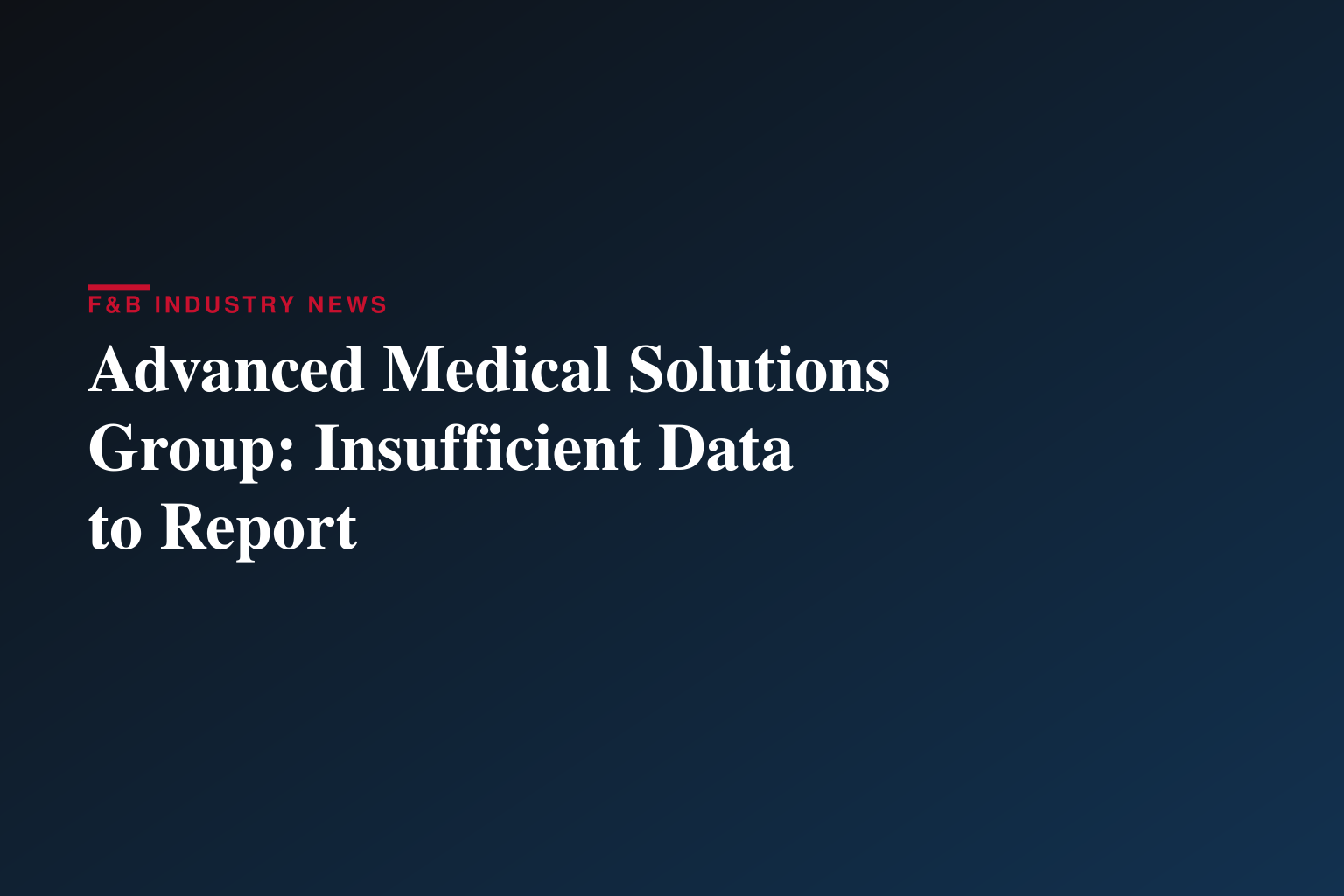 Advanced Medical Solutions Group