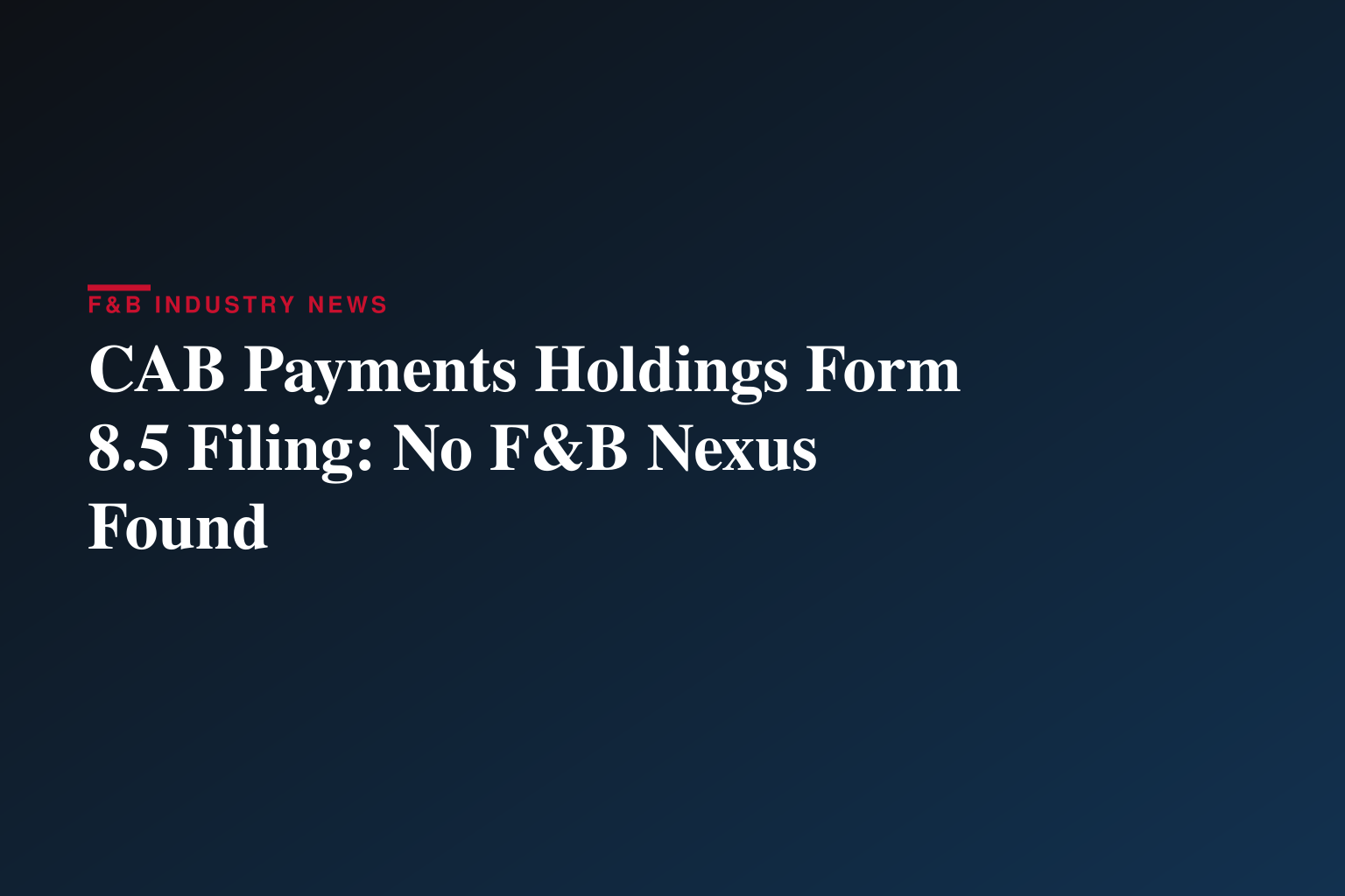 Form 8.5 (EPT/RI) - CAB Payments Holdings Plc