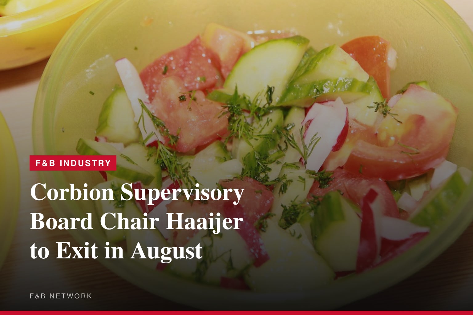 Chair of the Supervisory Board of Corbion to step down as of 1 August 2026