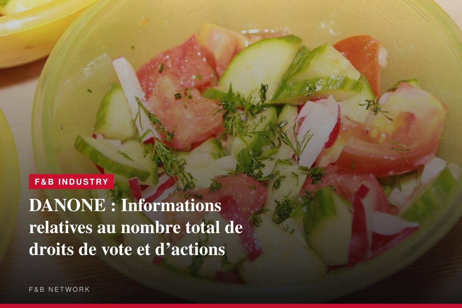 DANONE : Informations relatives au nombre total de droits de vote et d’actions