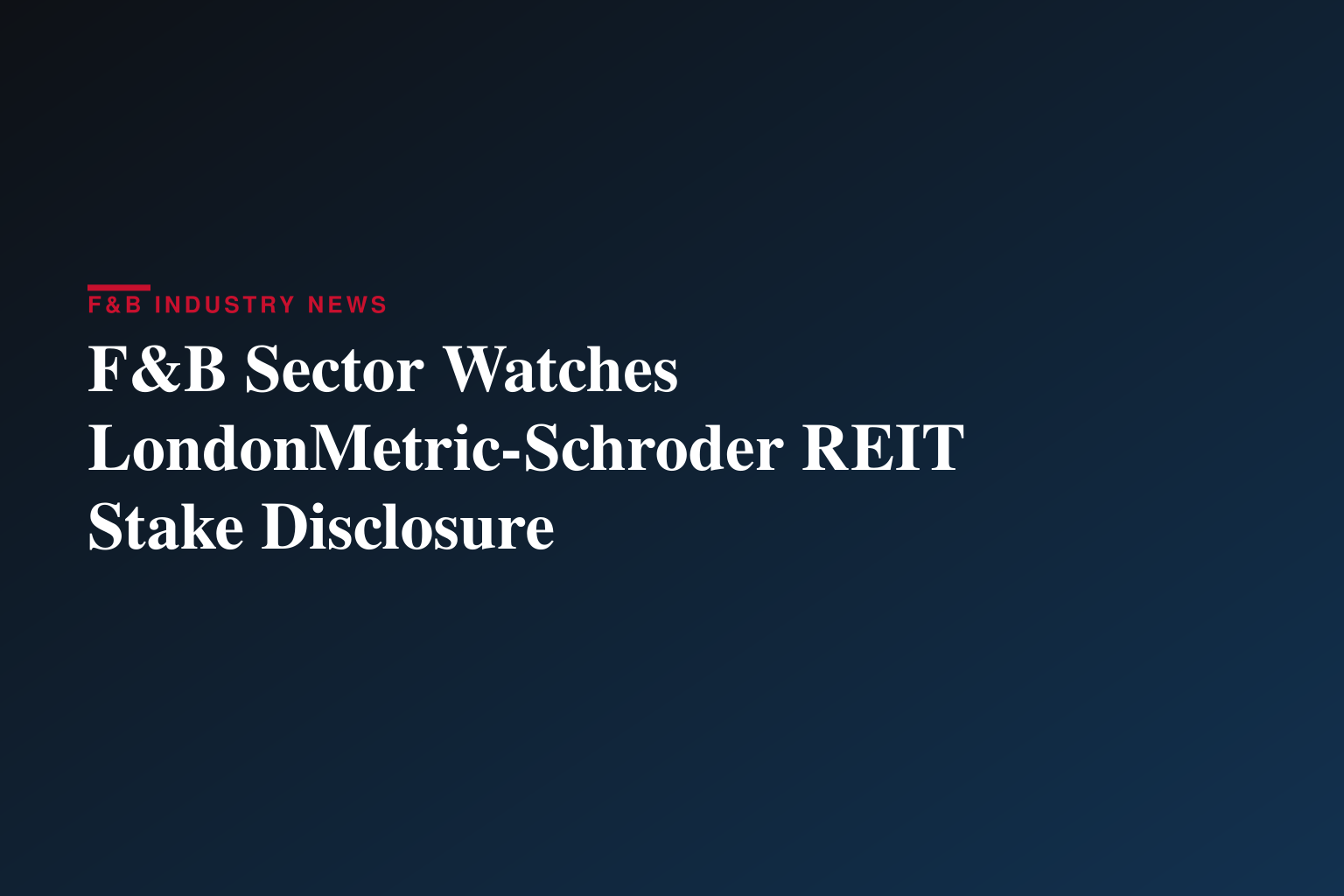 Form 8.3 LondonMetric Property Plc & Schroder REIT