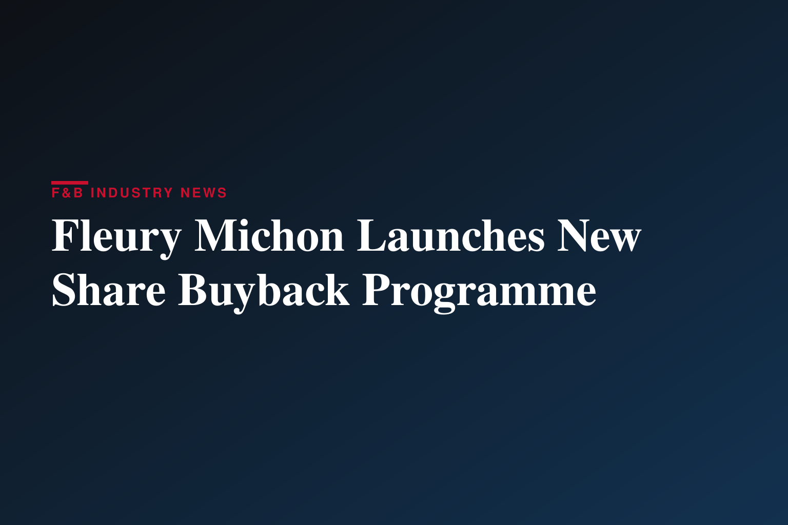 FLEURY MICHON : DESCRIPTIF DU PROGRAMME DE RACHAT D'ACTIONS PROPRES 10 JUIN 2026