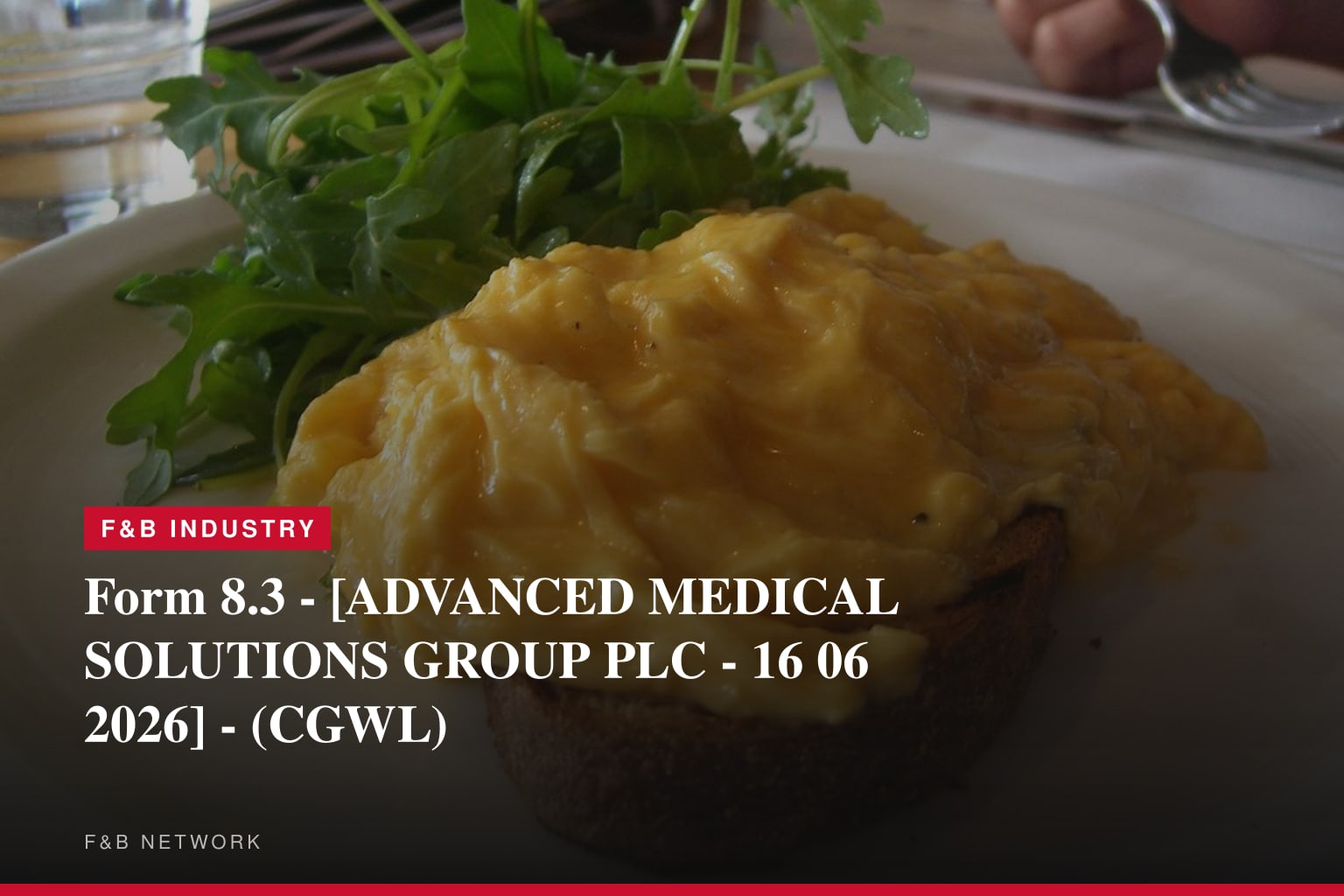Form 8.3 - [ADVANCED MEDICAL SOLUTIONS GROUP PLC - 16 06 2026] - (CGWL)