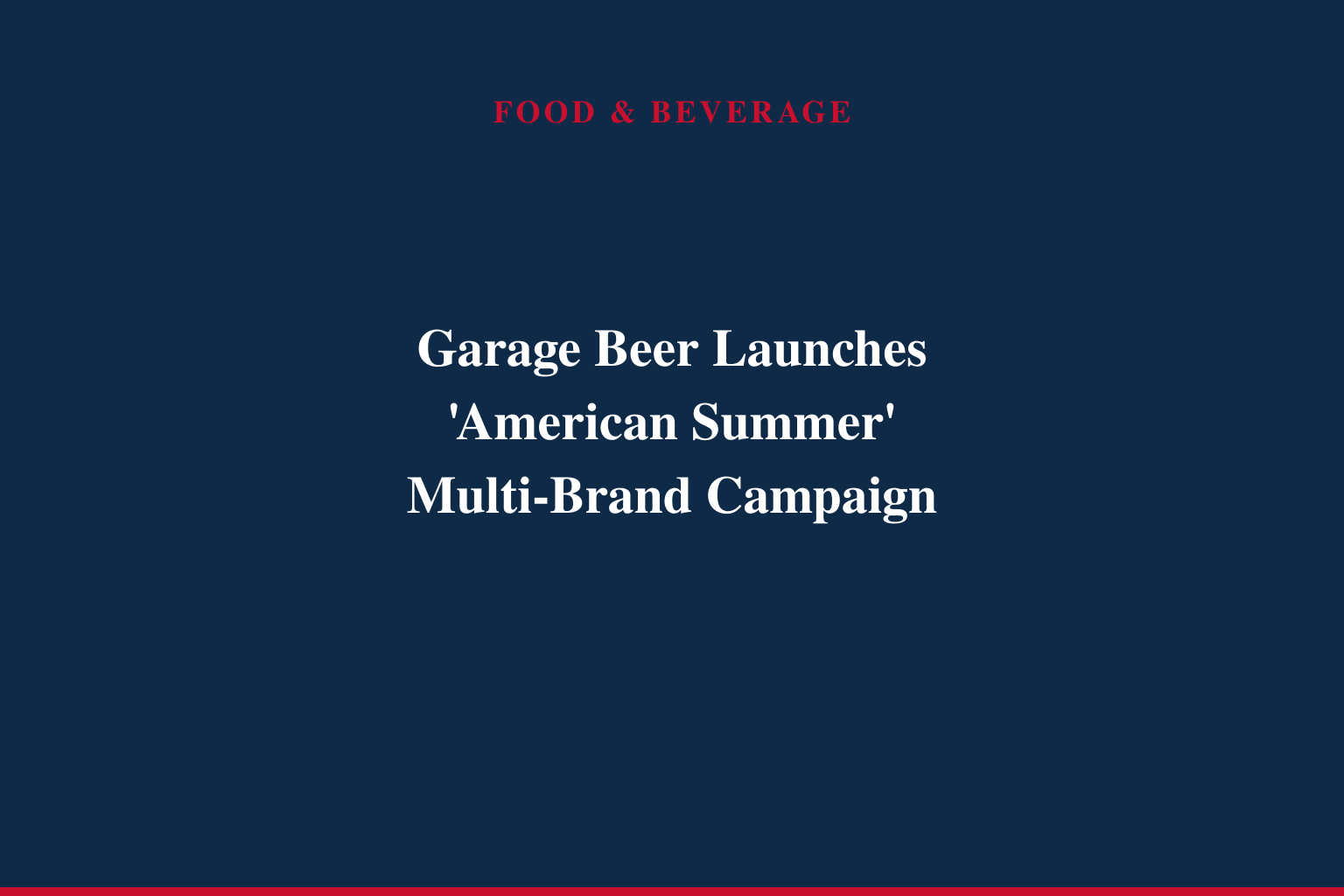 Garage Beer Declares the Arrival of "American Summer" With New Found Glory, a 96 Bronco Giveaway, and Utz Cheese Balls
