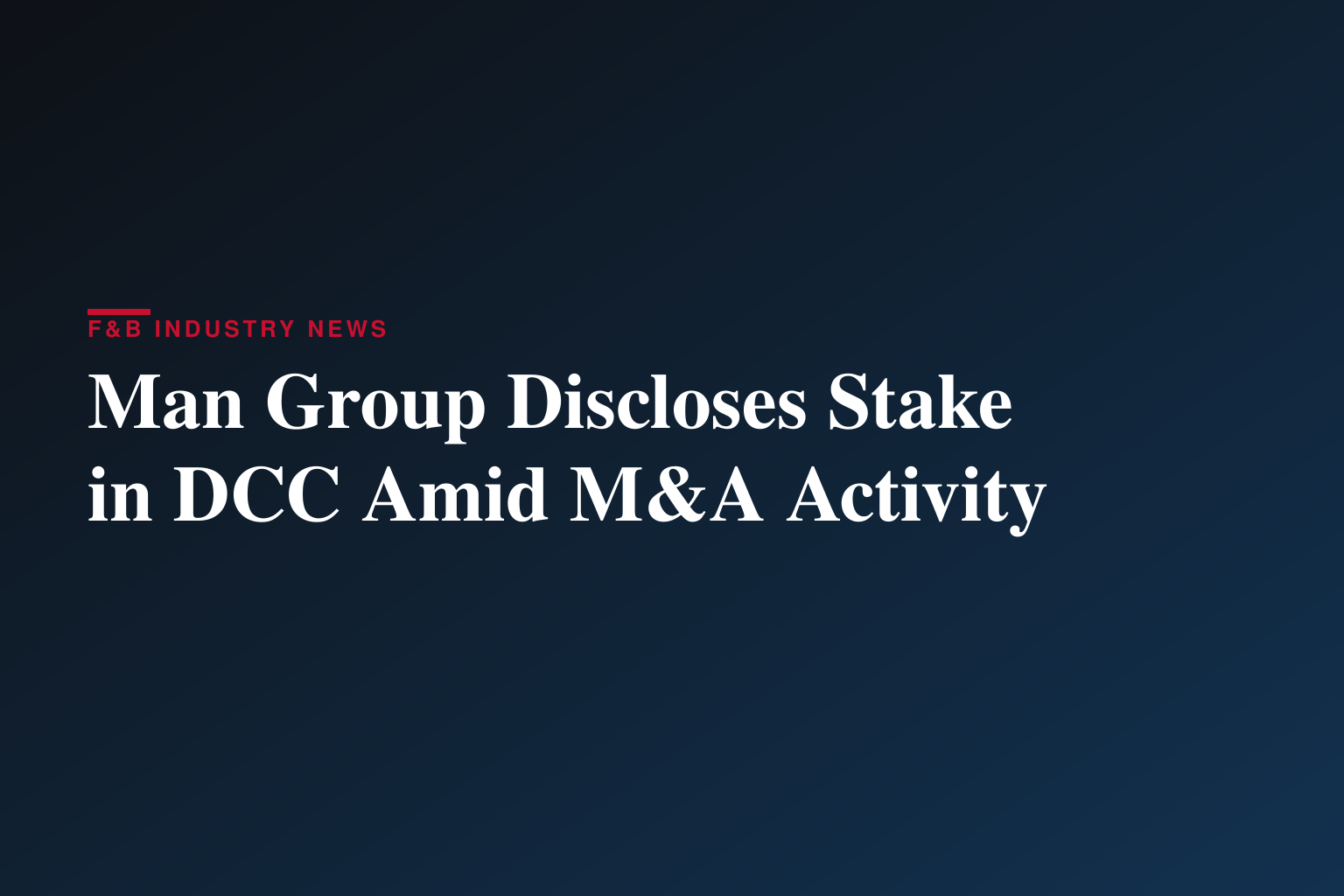Man Group PLC : Form 8.3 - DCC Plc