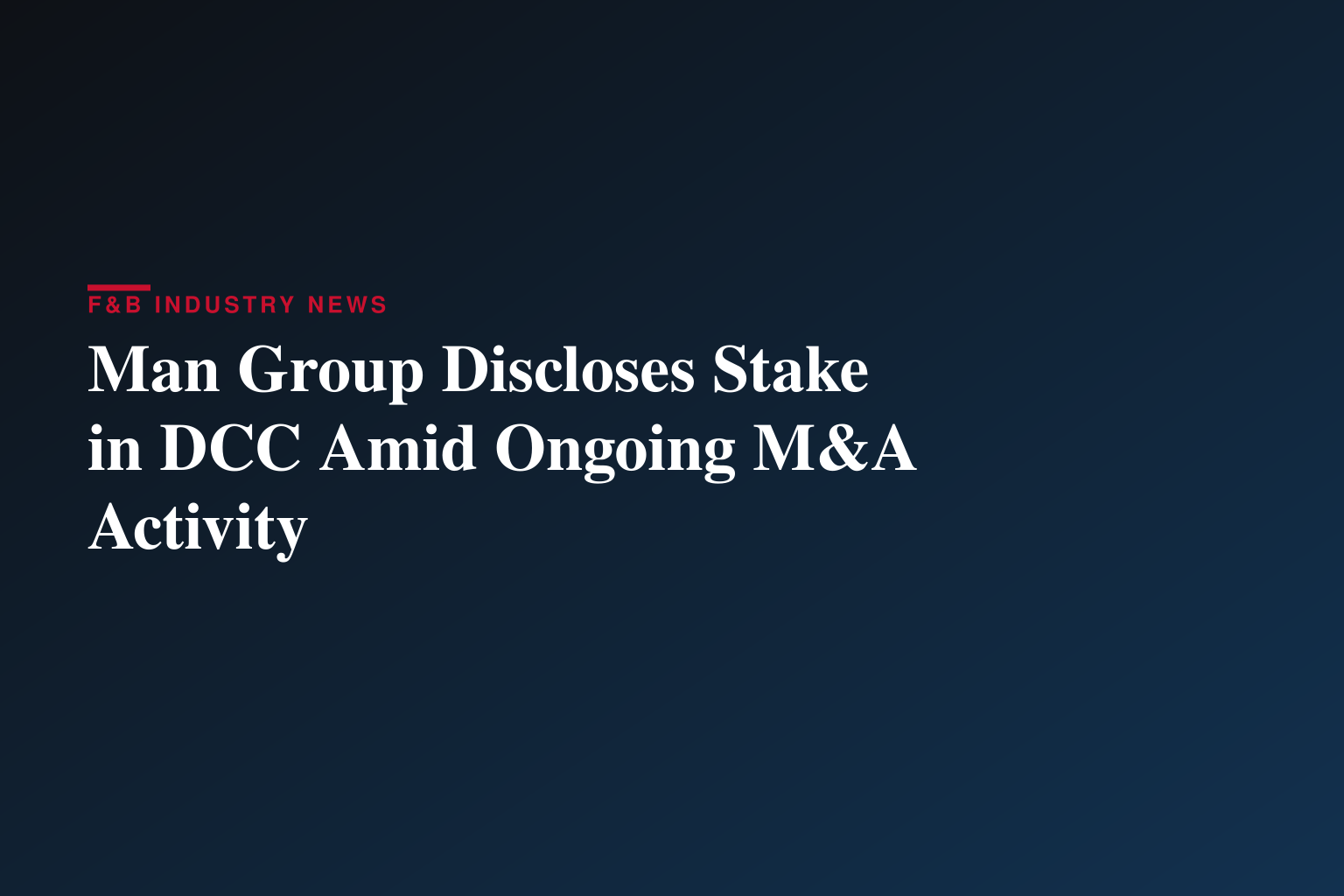 Man Group PLC : Form 8.3 - DCC Plc