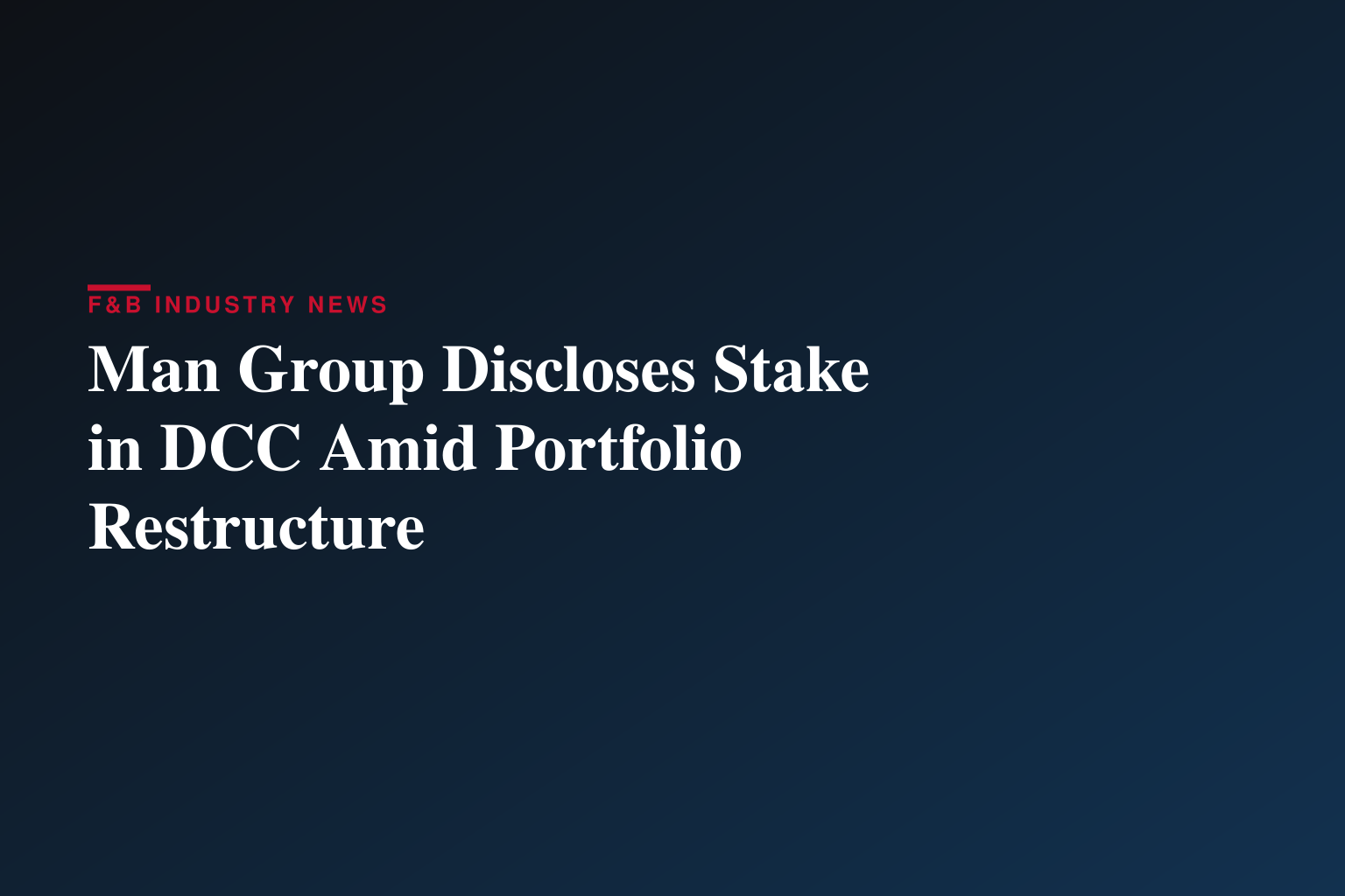 Man Group PLC : Form 8.3 - DCC Plc