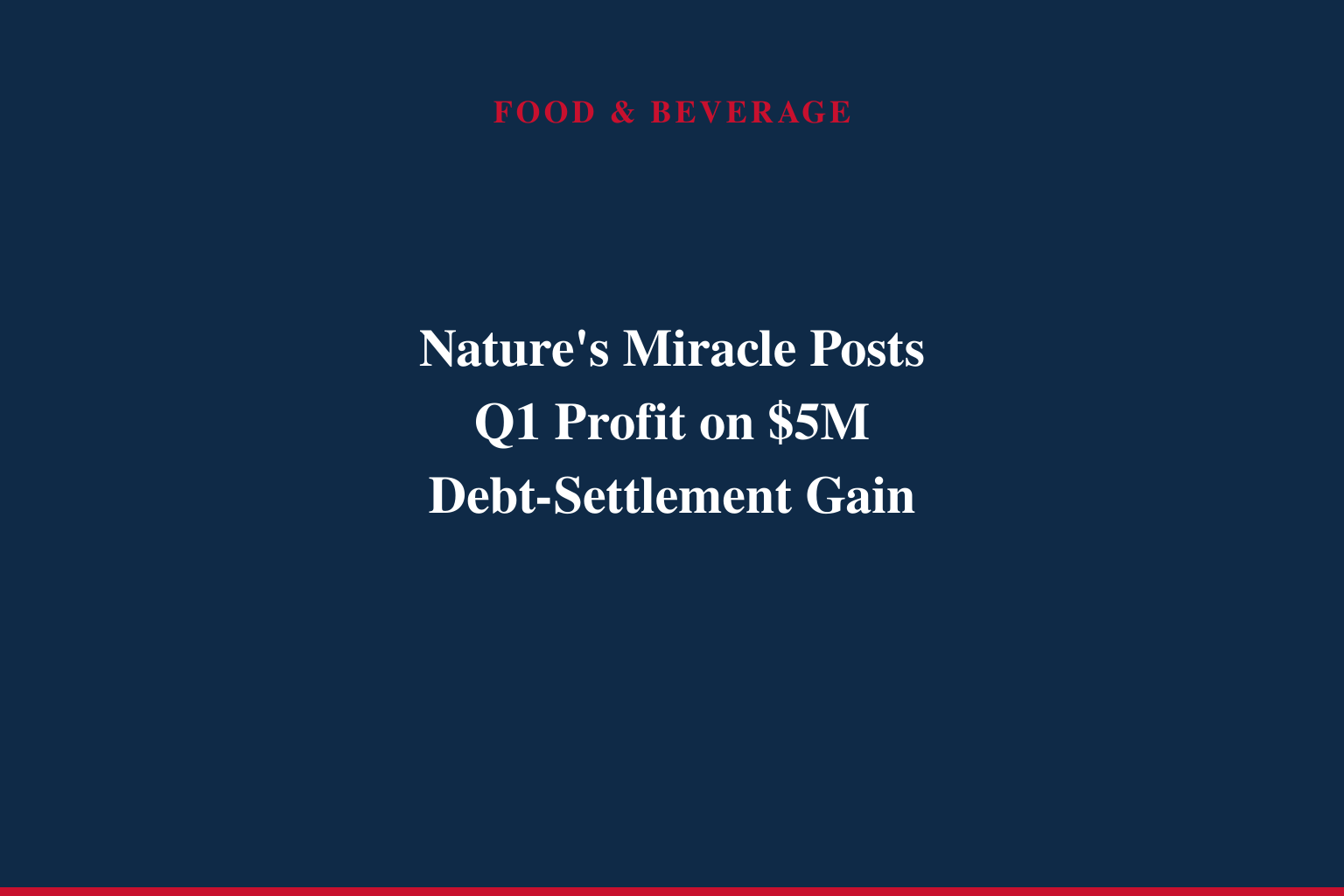 Nature's Miracle Holding Inc Reports Q1 2026 Net Income of $2.8 Million with Fully Diluted EPS of $0.01 and Strategic Expansion into U.S. Advanced Contract Manufacturing for Drone and AI Data Center
