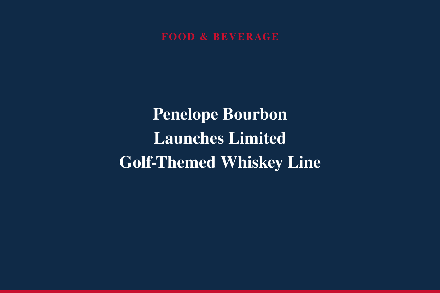 Penelope Bourbon Unveils Architects of Golf