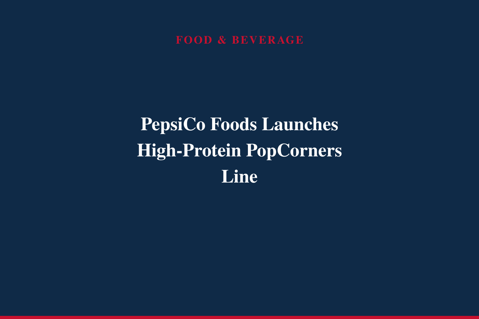 /C O R R E C T I O N -- PepsiCo Foods U.S./