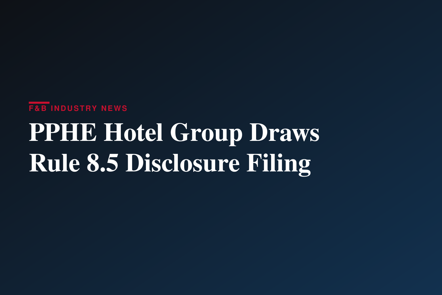 Form 8.5 (EPT/RI) - PPHE Hotel Group Ltd