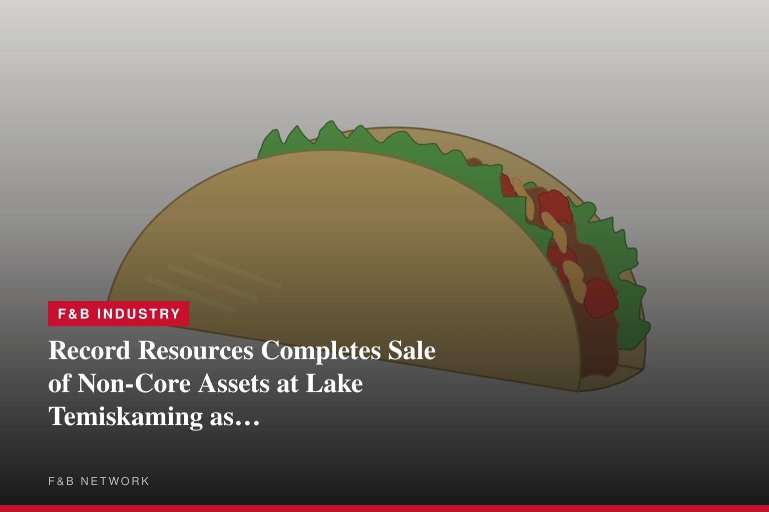 Record Resources Completes Sale of Non-Core Assets at Lake Temiskaming as Company Prioritizes Gabon Oil Assets