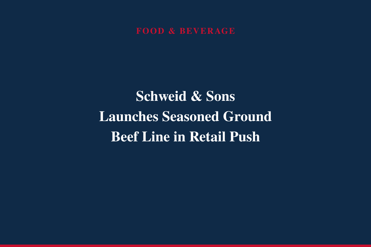 Ditch the Spice Rack with Schweid &amp; Sons Premium Seasoned Ground Beef