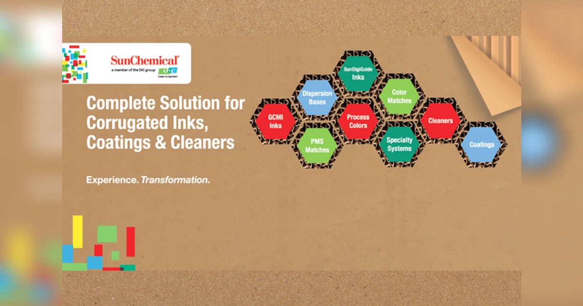 Sun Chemical to showcase corrugated printing solutions at industry trade show