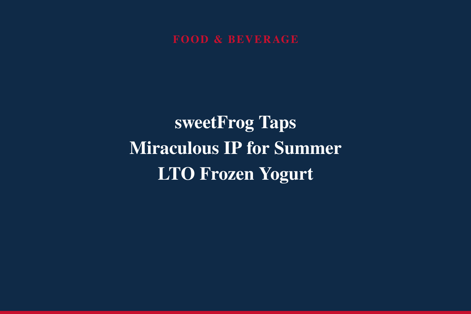 Treat Yourself Like a Hero This Summer with sweetFrog® x Miraculous® Limited-Time Frozen Yogurt
