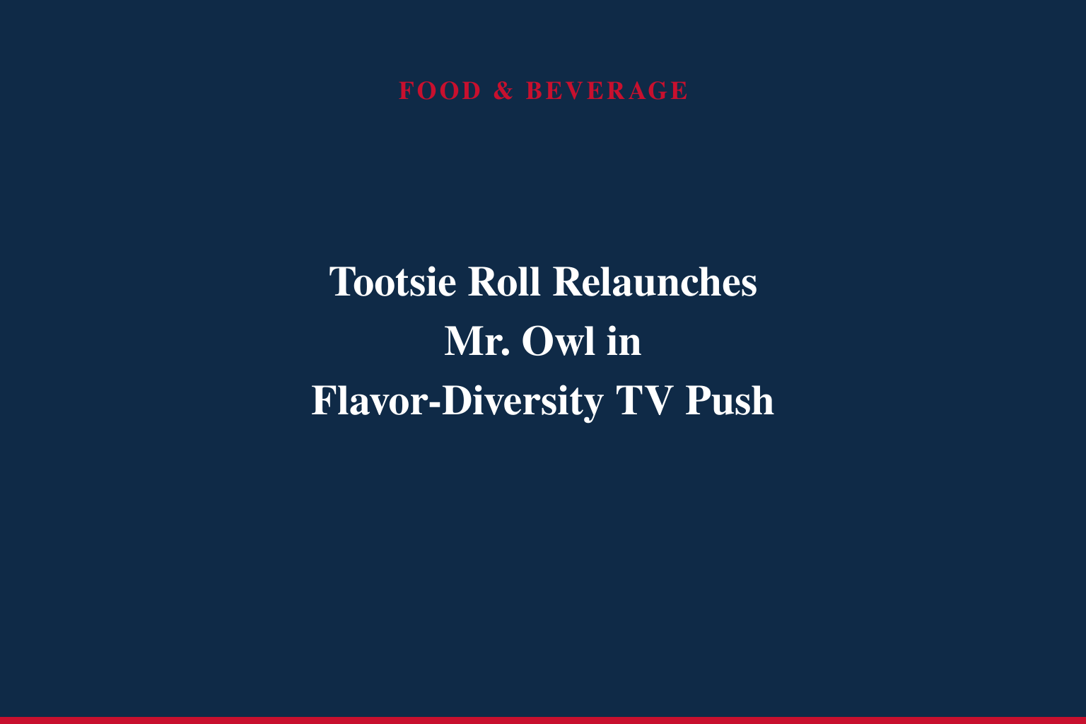Mr. Owl Brings Tootsie Roll's Flavors to Life
